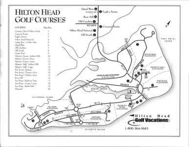 hilton golf head map course toll call